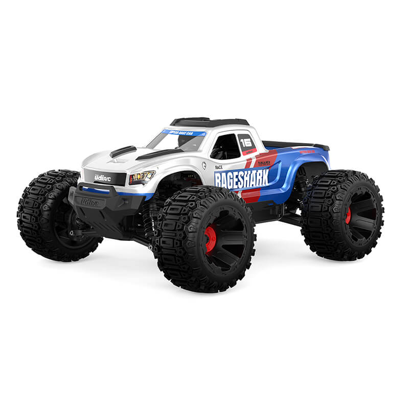 Udi Rc Rageshark Monster Truck 1/16 Brushed Rtr - Blue