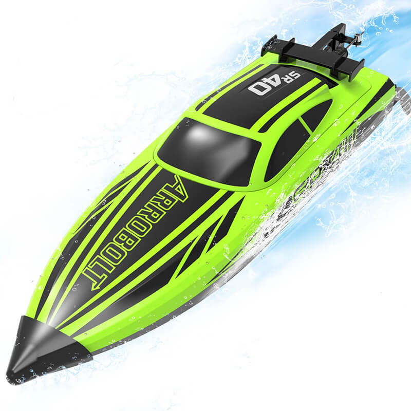 Volantex Arrobolt Sr40 40cm Brushless Boat Rtr - Green (with Usb Charger)