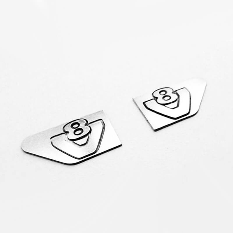 Rc4wd Side Metal V8 Logo For Tamiya 1/14 Scania