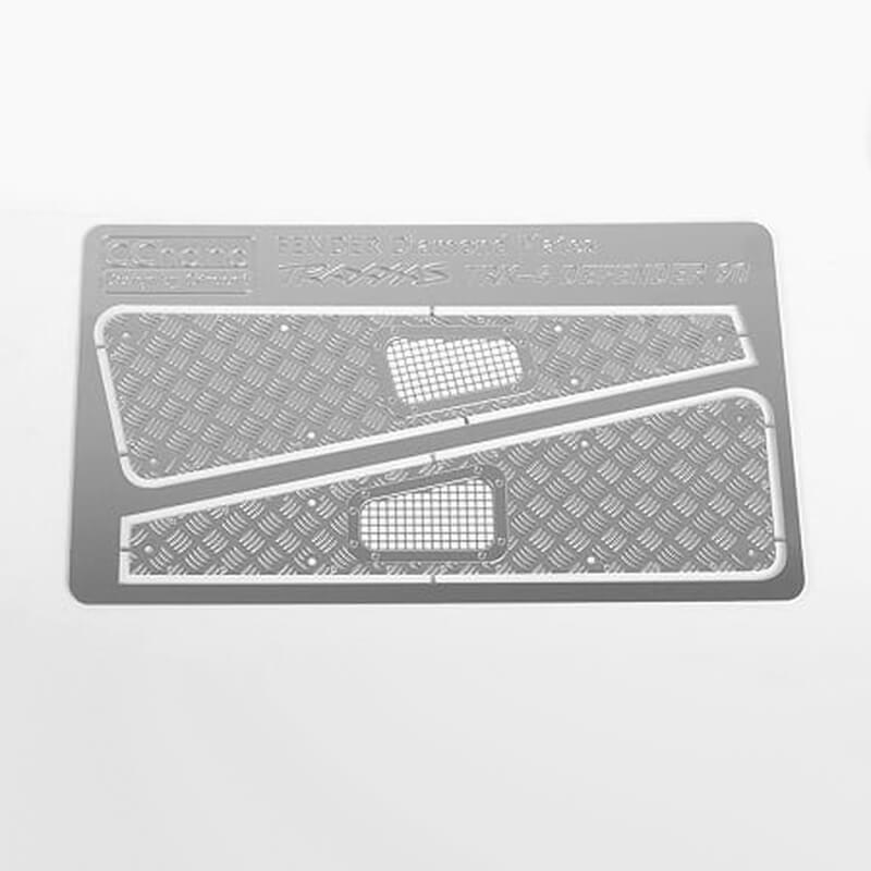 Rc4wd Diamond Plate Fender Covers For Traxxas Trx-4