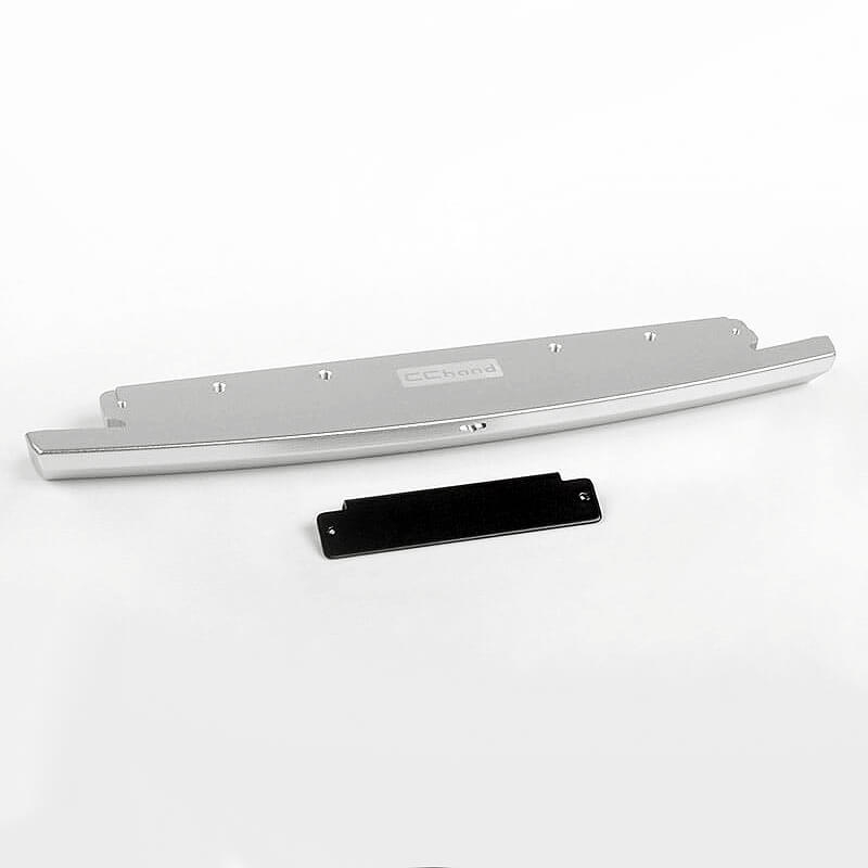 Rc4wd Slick Metal Front Bumper For Js Scale 1/10 Range Rover Classic Body (silver)