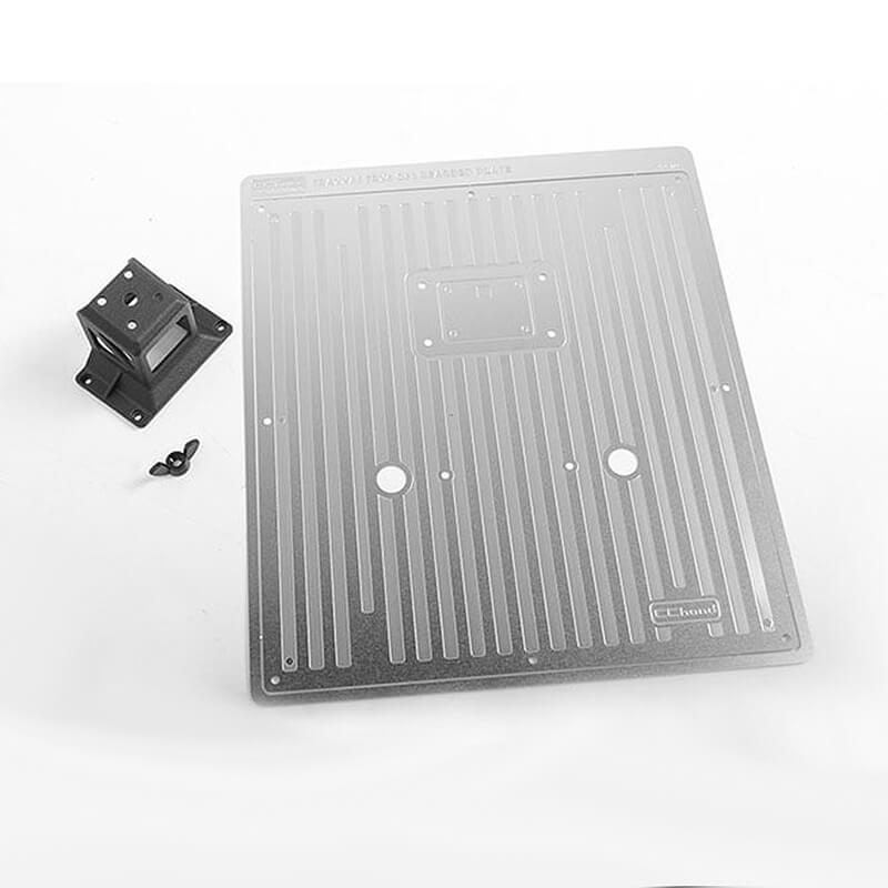 Rc4wd Shield Steel Bed Cover W/tire Holder For Traxxas Mercedes-benz G63 Amg 6x6