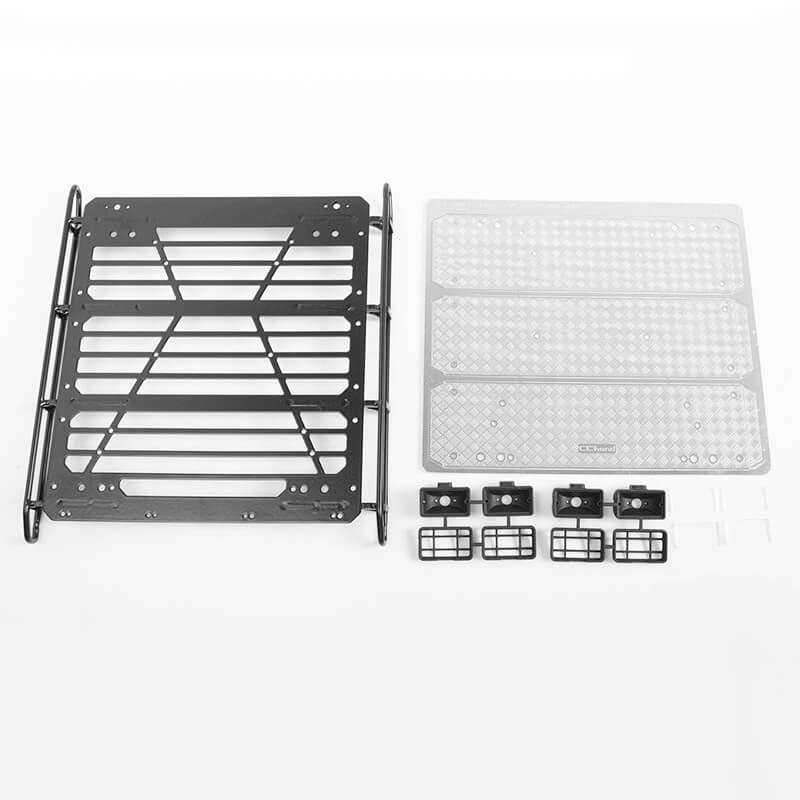 rc4wd-command-roof-rack-wdiamond-plate-4x-square-lights-traxxas-mercedes-benz-g63-amg-6x6b