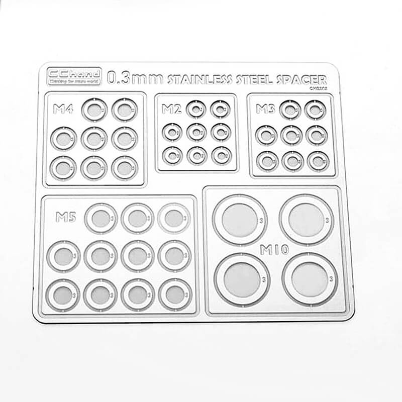 Rc4wd Stainless Steel 0.3mm Spacers Assortment