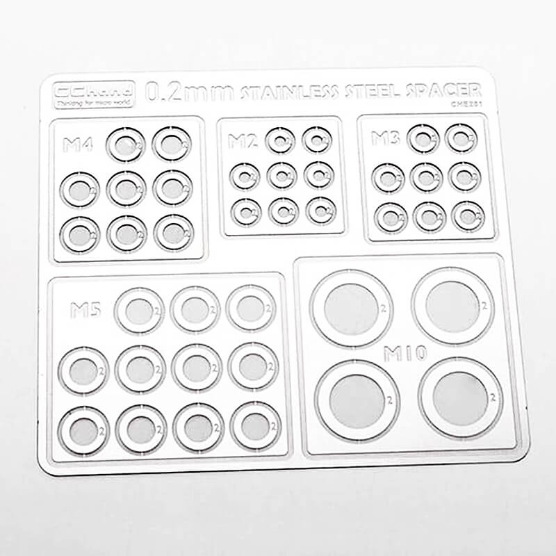 Rc4wd Stainless Steel 0.2mm Spacers Assortment