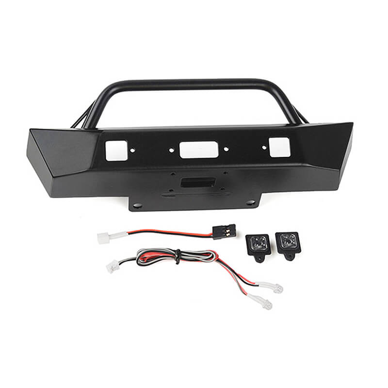 Rc4wd Eon Metal Front Stinger Bumper W/led For Axial Scx6 Jeep Wrangler Jlu