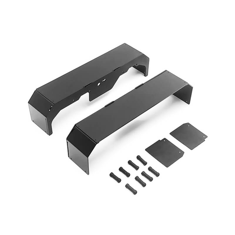 Rc4wd Rear Wheel Guards W/ Mud Flaps For Traxxas Trx-6 Ultimate