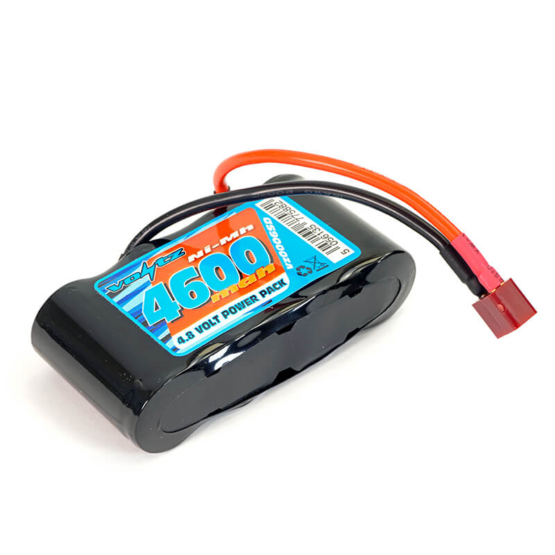 Voltz 4600mah 4.8v Nimh Side By Side Pack W/deans Connector