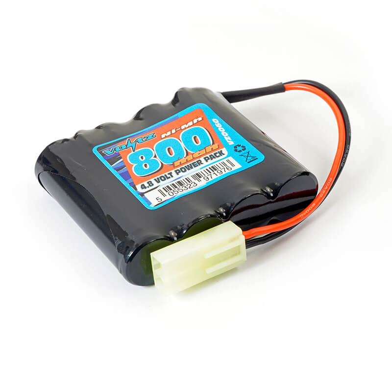 Voltz Hobby 4.8v 800mah Nimh Battery W/ Mini Tamiya Plug (he00010)
