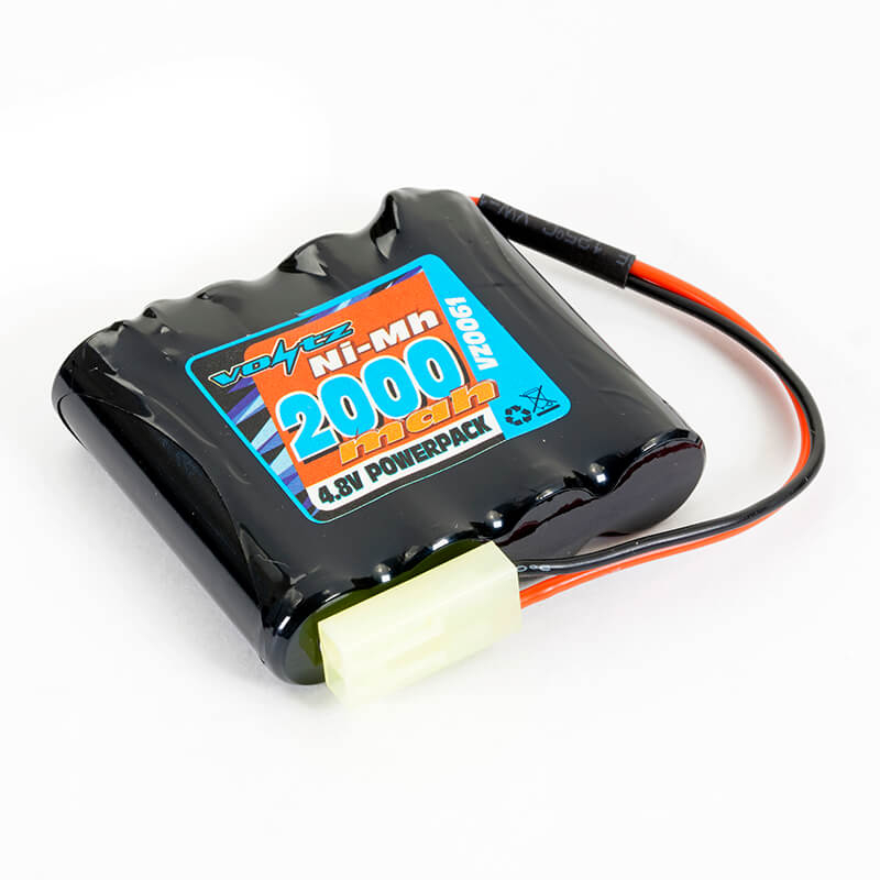 Voltz Hobby 4.8v 2000mah Nimh Battery W/ Mini Tamiya Plug (he00010)
