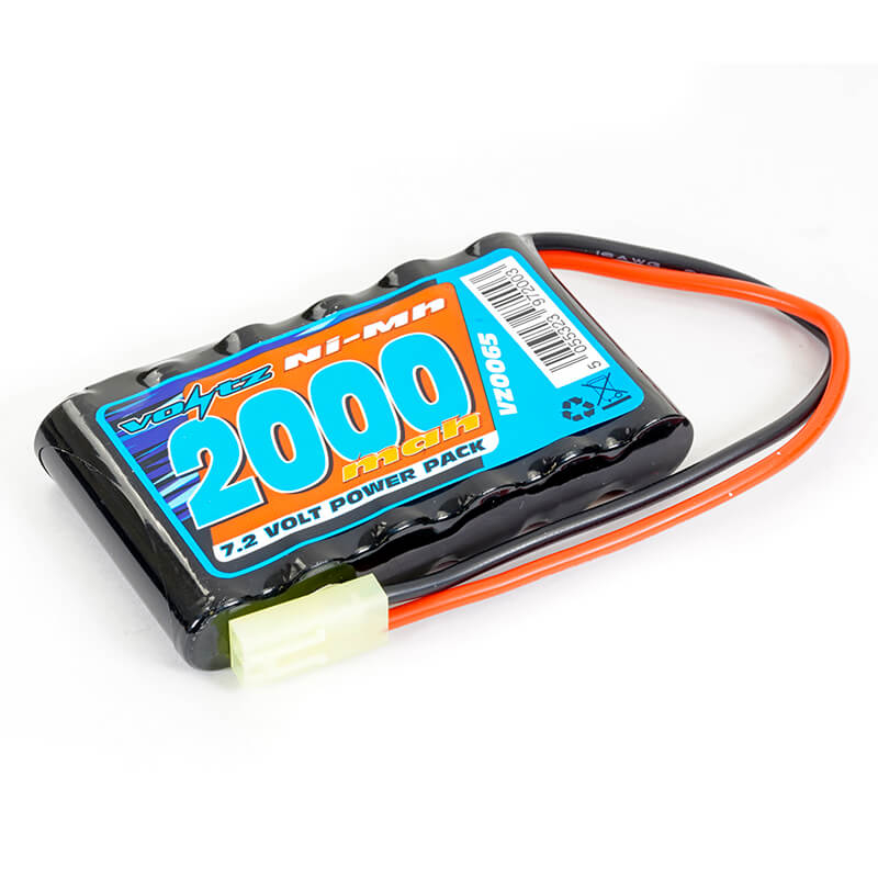 Voltz Hobby 7.2v 2000mah Aa Battery Pack W/ Mini Tamiya Plug (he00011)