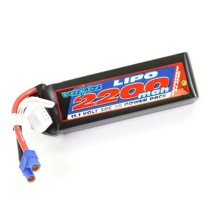 Voltz 2200mah 11.1v 30c Lipo Battery W/ec3