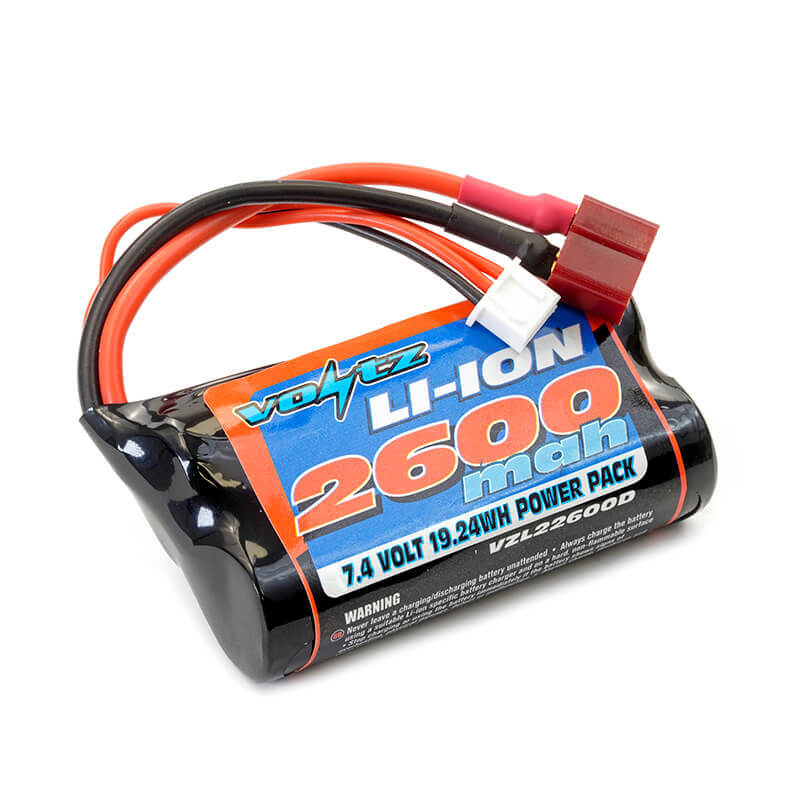Voltz Li-ion 7.4v 2600mah Battery With Deans T-plug