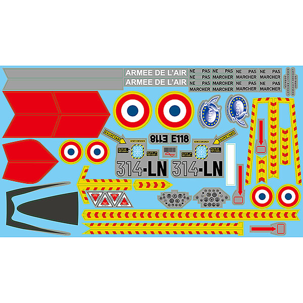 Xfly Alpha Decal Sheet - Grey