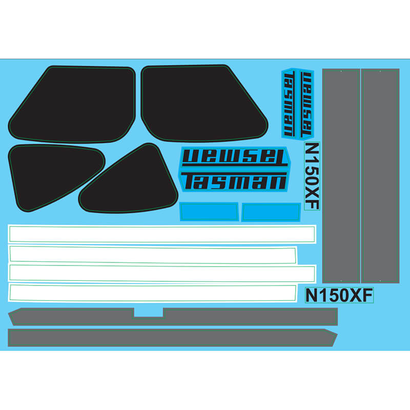 Xfly Tasman Decal Sheet Blue