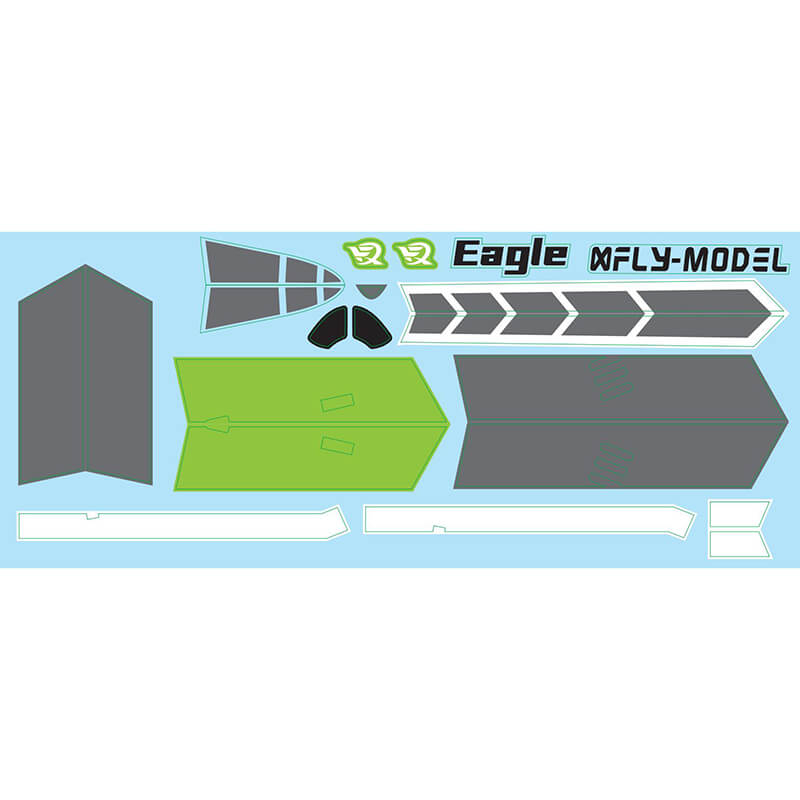 Xfly Eagle Decal Sheet - Green