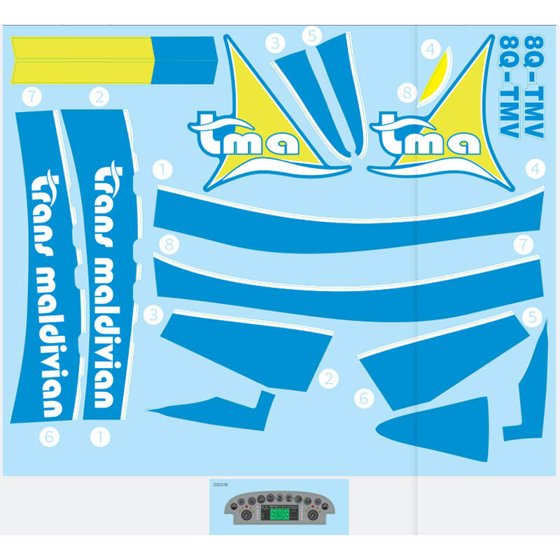 Xfly Twin Otter Decal Sheet