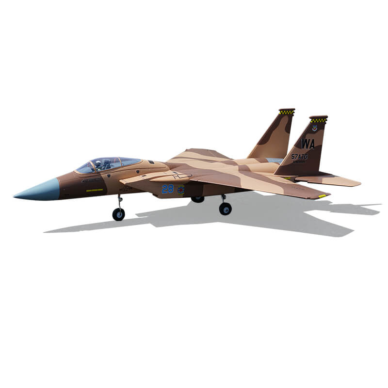 Xfly Twin 40mm F-15 Edf 710mm Jet Without Tx/rx/battery - Desert Camo