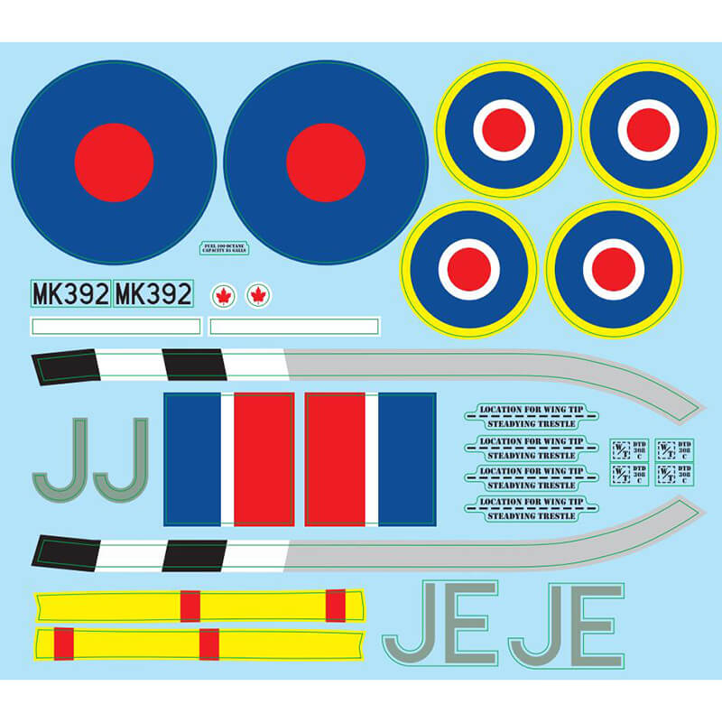 Xfly Supermarine Spitfire Mkix Decal Sheet - Green