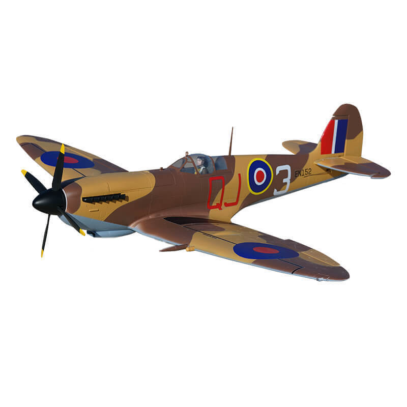 Xfly Supermarine Spitfire Mkix Brown 1200mm No Landing Gear Without Tx/rx/bat