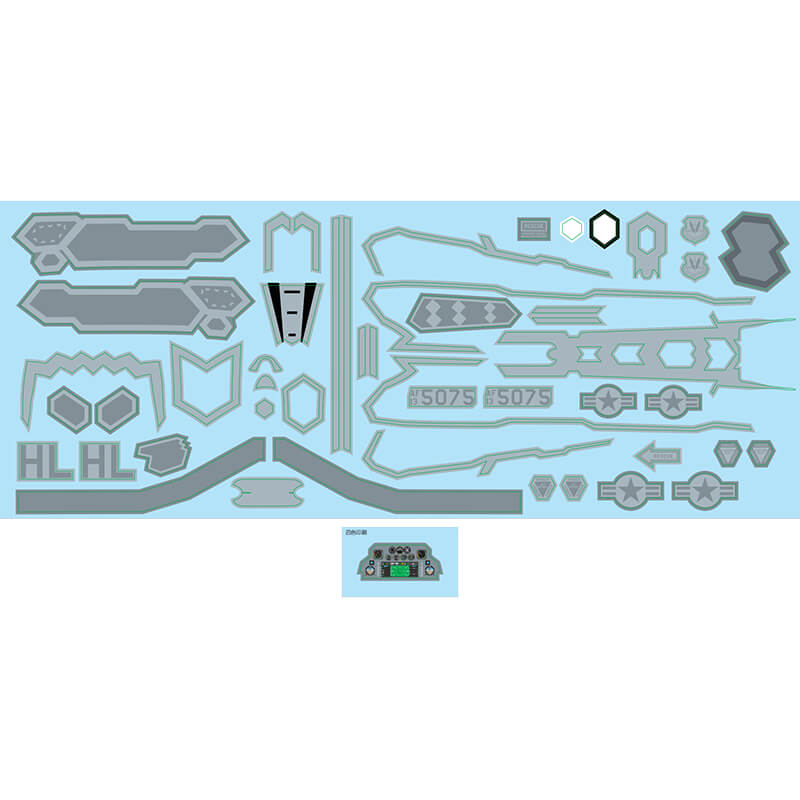 Xfly 64mm F-35 Decal Sheet