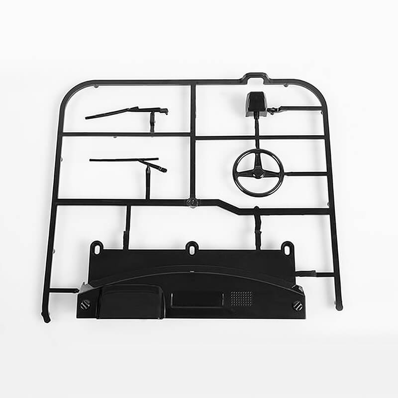 Rc4wd Mojave Ii Dash & Wiper Parts Tree (black)