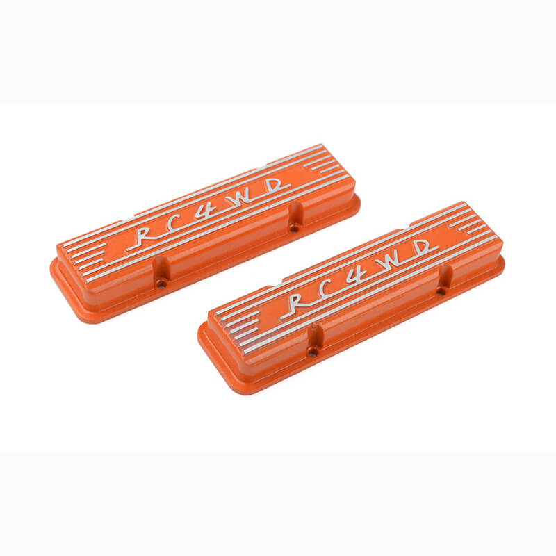Rc4wd Aluminium Valve Covers For Scale V8 Engine (orange)
