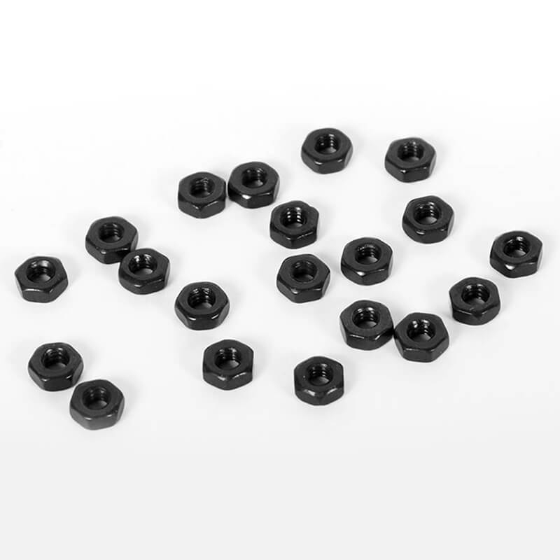 Rc4wd Regular M2 Black Nuts (20)