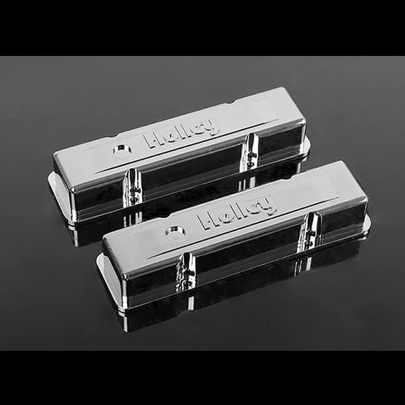 Rc4wd 1/10 Holley® Chrome Valve Covers For Scale V8 Engine