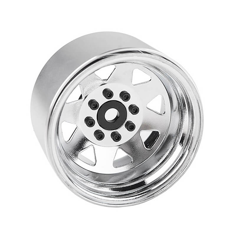 Rc4wd 8lug Deep Dish Wagon 1.9 Steel Stamped B/l Wheels Chrme