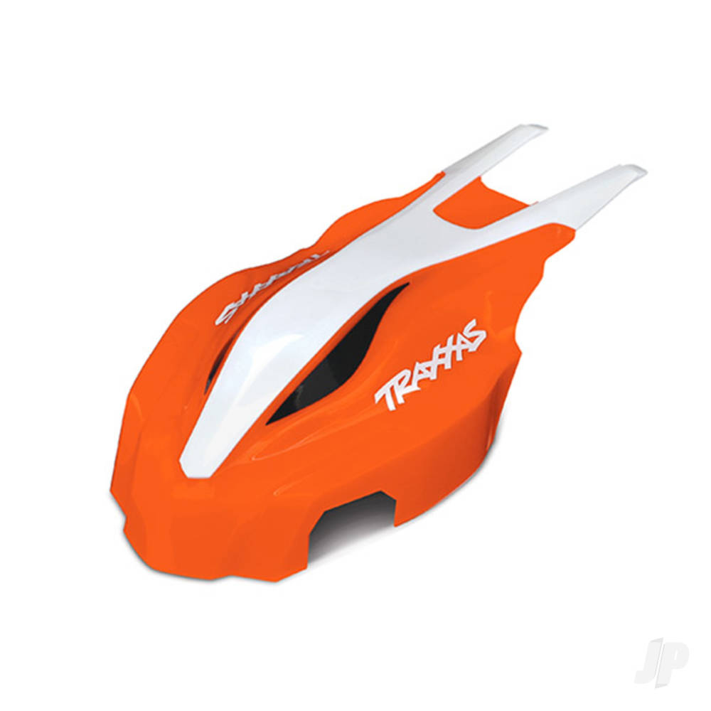 Traxxas Canopy, Front, Orange / White, Aton