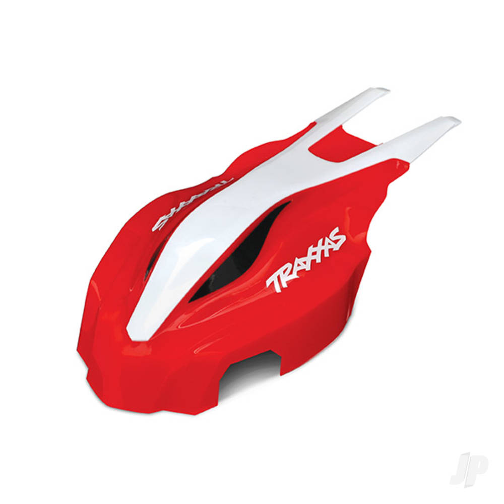Traxxas Canopy, Front, Red / White, Aton