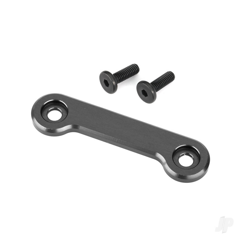 Traxxas Wing washer, 6061-T6 aluminium (Dark-Titanium anodised) (1) / 4x12mm FCS (2 pcs)