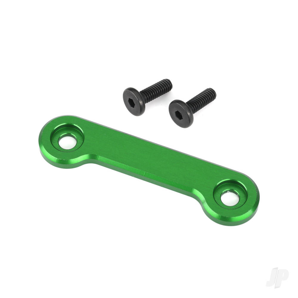 Traxxas Wing washer, 6061-T6 aluminium (Green-anodised) (1) / 4x12mm FCS (2 pcs)