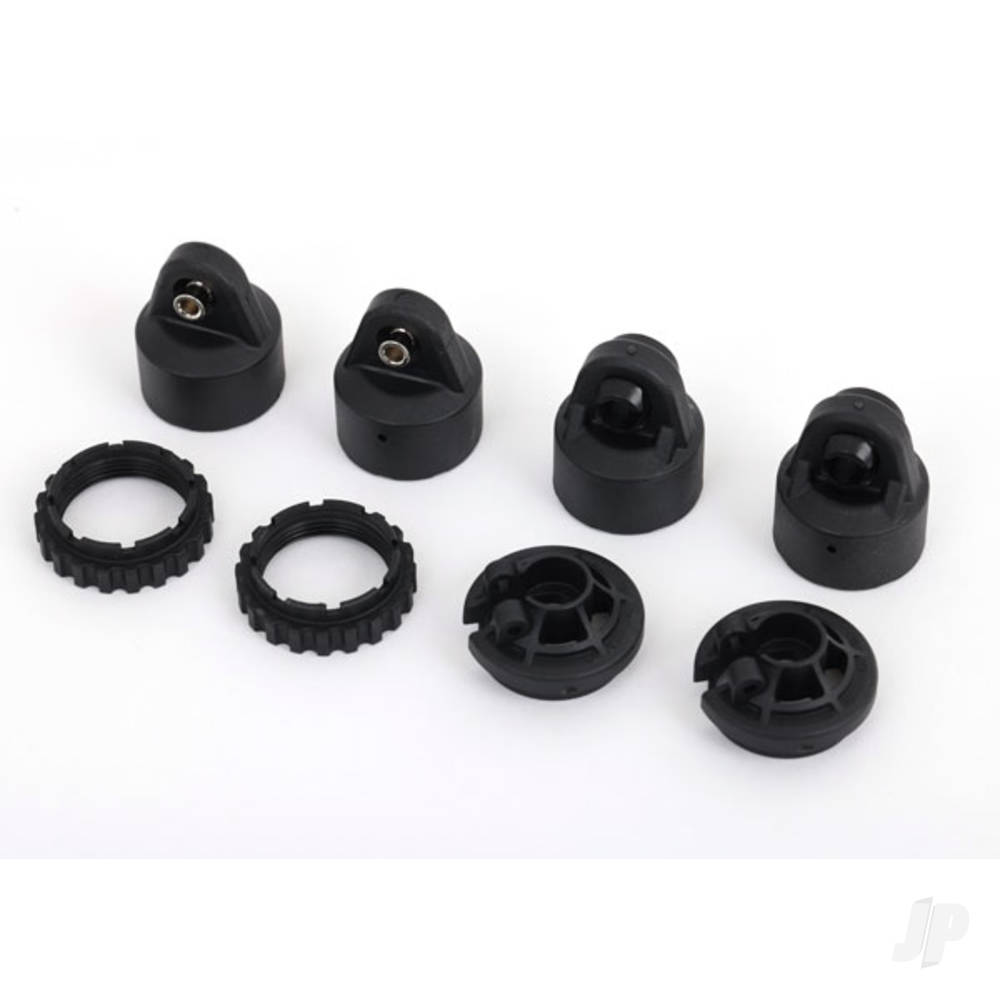 Traxxas Shock caps, GT-Maxx shocks (2 pcs) / spring perch / adjusters (2 pcs) (for 2 shocks) (for Sledge)