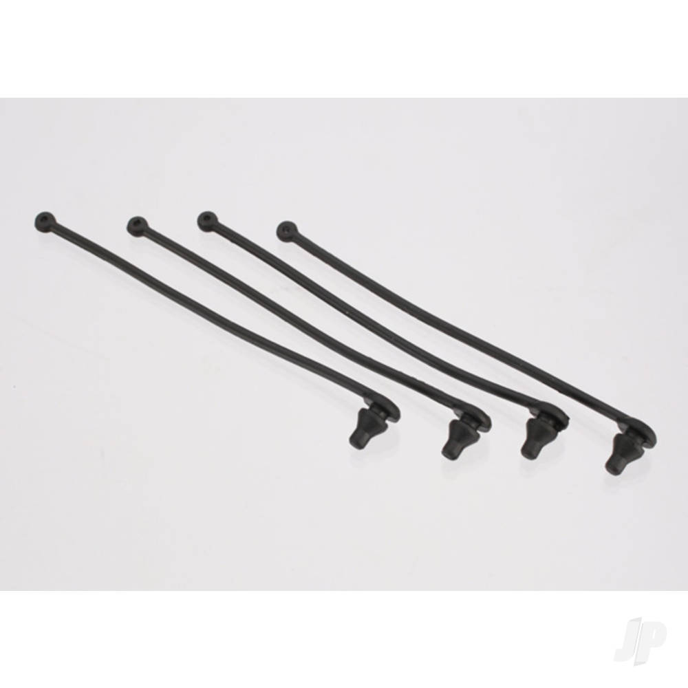 Traxxas Body clip retainer, Black (4 pcs)