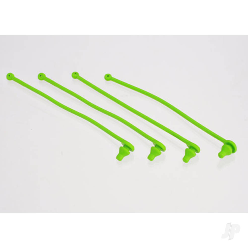 Traxxas Body clip retainer, Green (4 pcs)