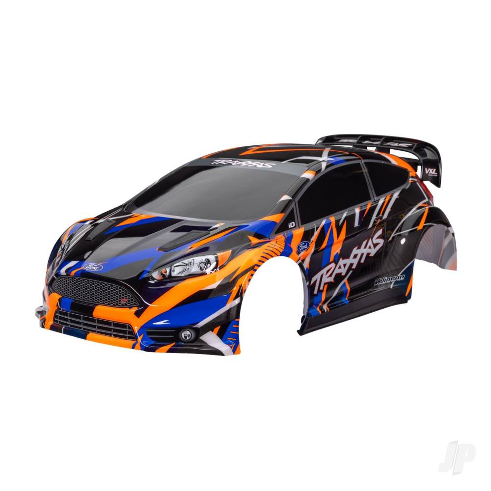 Traxxas Body, Ford Fiesta ST Rally VXL, Orange (painted, decals applied)