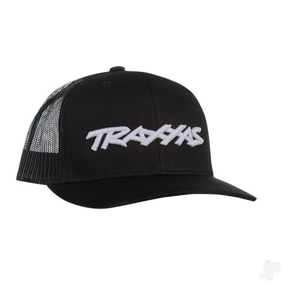 Traxxas Trucker Hat Curved Bill Black Traxxas Logo