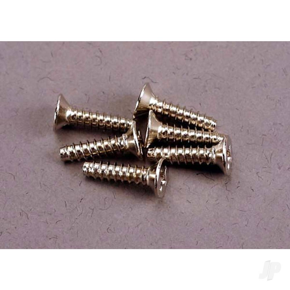 Traxxas Screws, 3x12mm countersunk self-tapping (6 pcs)