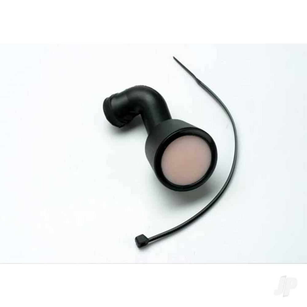 Traxxas Air filter housing / foam insert / Revo-Slayer air filter base (angled) / cable tie (1-each) (TRX 2.5, 2.5R)