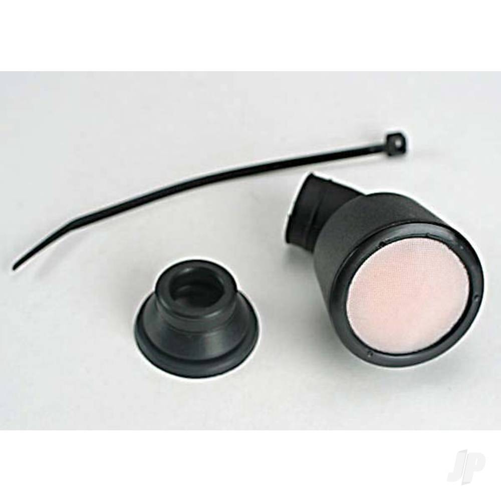 Traxxas Air filter housing / foam insert / straight base / angled base / cable tie (1-each) (TRX 2.5, 2.5R, 3.3)