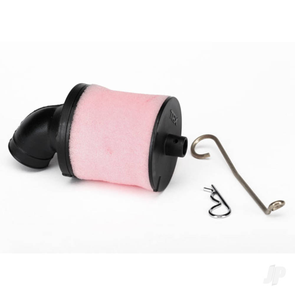 Traxxas Air filter Body (high volume) / filter support / cap / foam filter, pre-filter / air filter base / wire mount / hardware (1 each)