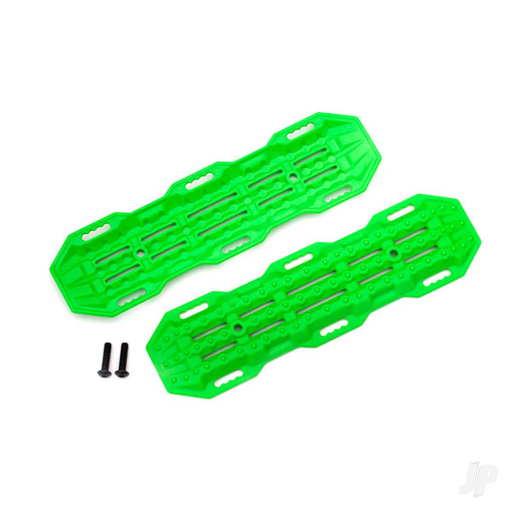 Traxxas Traction boards, Green / mounting hardware
