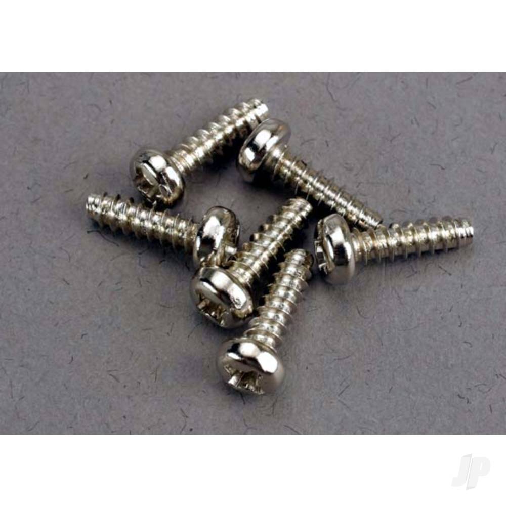 Traxxas Screws, 3x10mm roundhead self-tapping (6 pcs)
