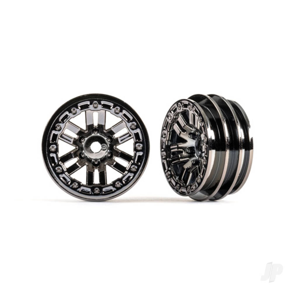 Traxxas Wheels, 1.0in (Black Chrome) (2 pcs)