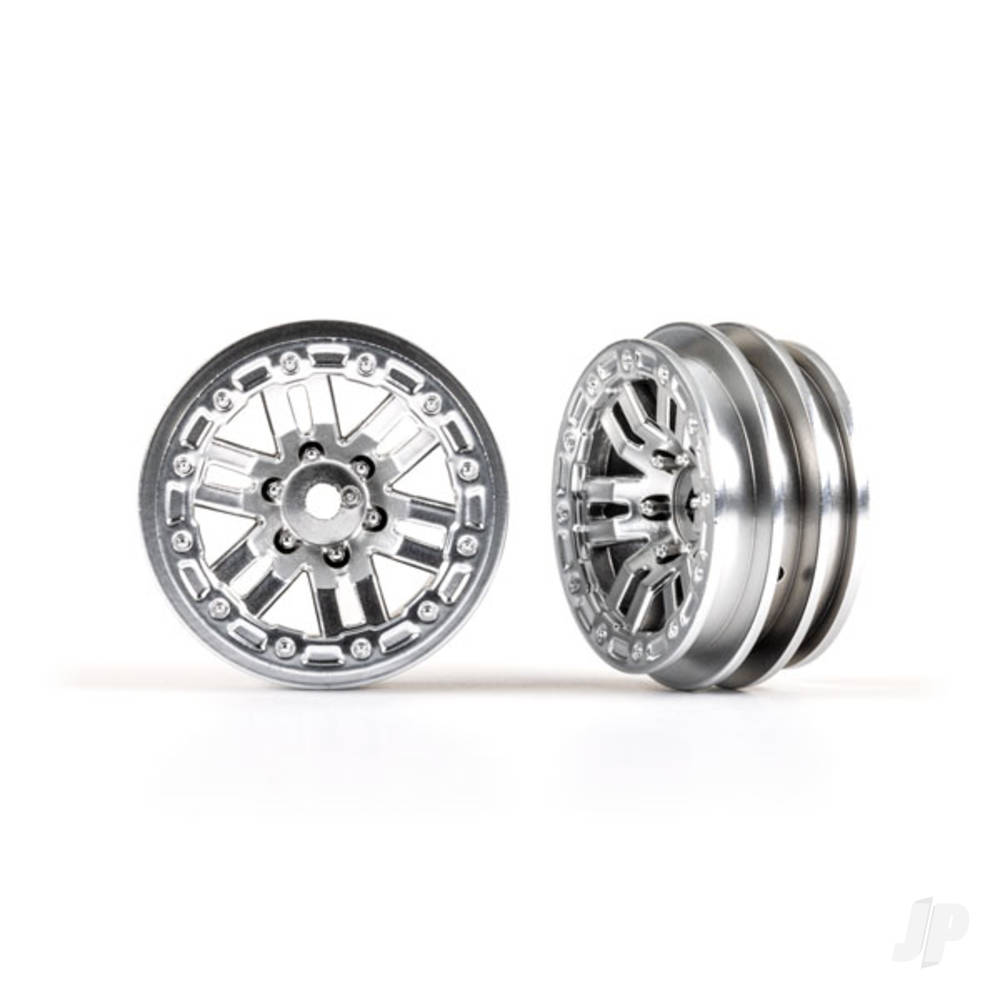 Traxxas Wheels, 1.0in (Satin Chrome) (2 pcs)