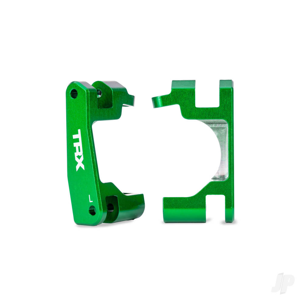 Traxxas Caster blocks (c-hubs), 6061-T6 aluminium (green-anodised), left & right (for use with #9080 upgrade kit)