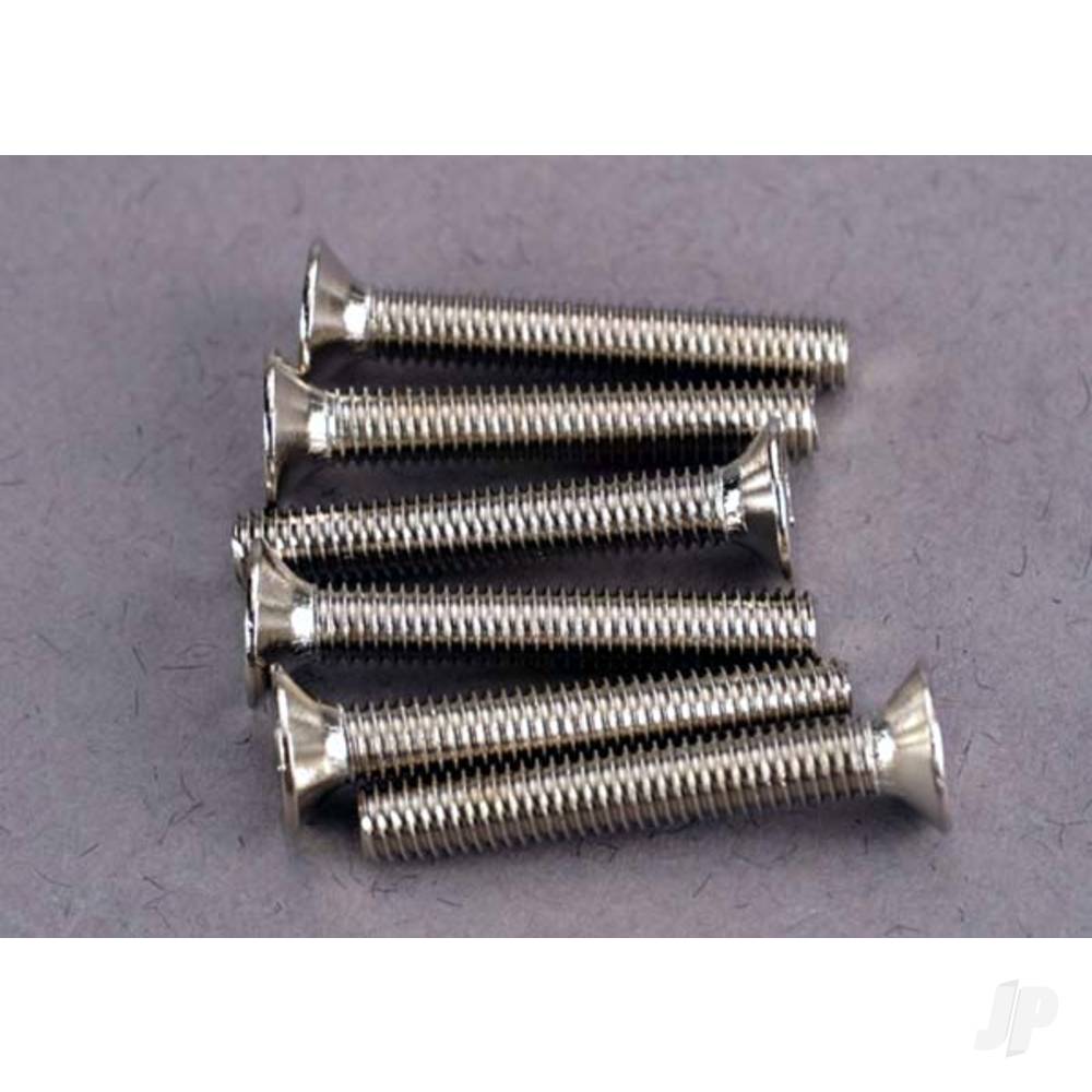 Traxxas Screws, 3x20mm countersunk machine screws (6 pcs)