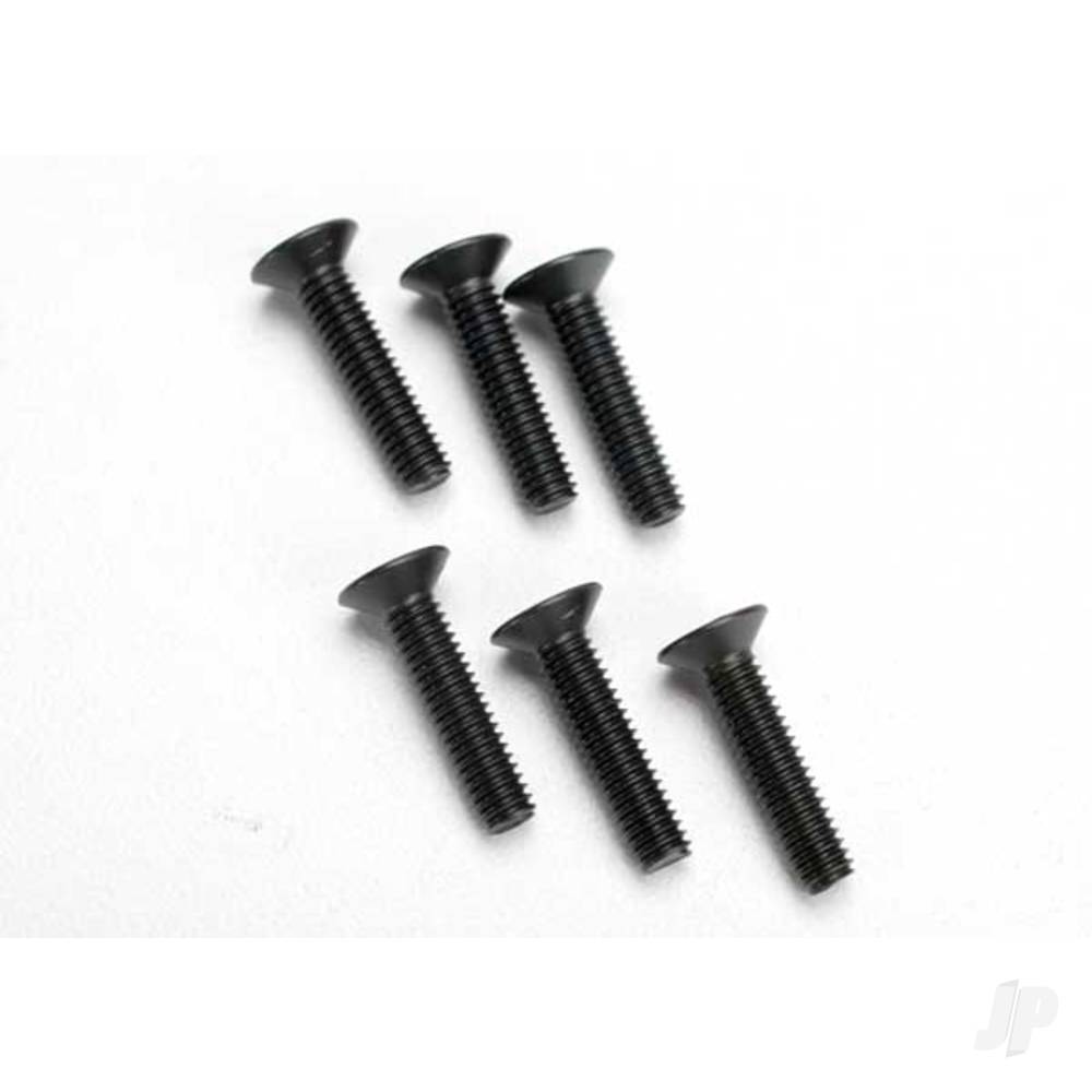 Traxxas Screws, 4x18mm countersunk machine (hex drive) (6 pcs)